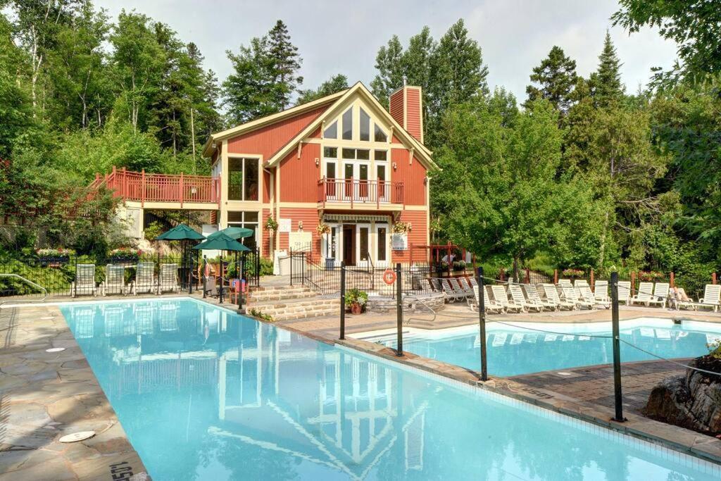 Les Eaux Tremblant - Luxury Chalet With Pool & Spa And Ac Apartment Mont-Tremblant Exterior photo